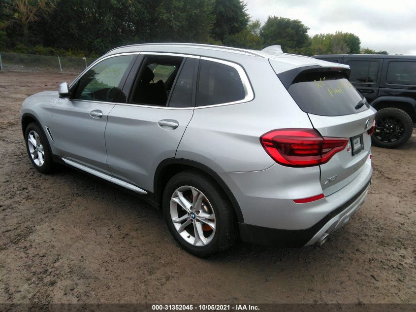 2021 BMW X3 XDRIVE30I 5UXTY5C09M9E07722