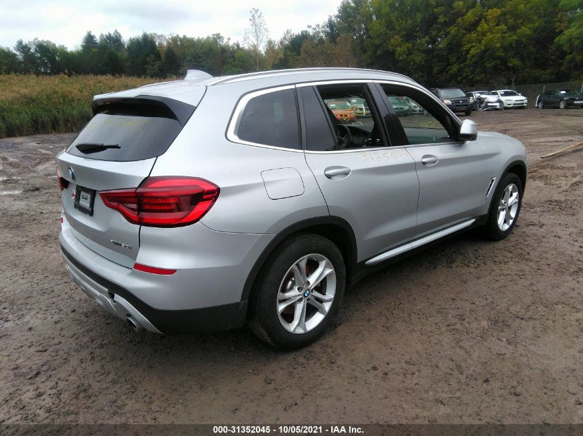 2021 BMW X3 XDRIVE30I 5UXTY5C09M9E07722