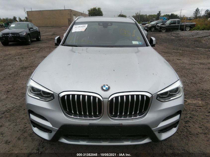 2021 BMW X3 XDRIVE30I 5UXTY5C09M9E07722