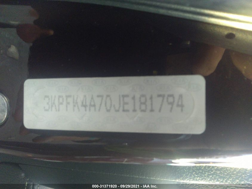2018 KIA FORTE LX 3KPFK4A70JE181794