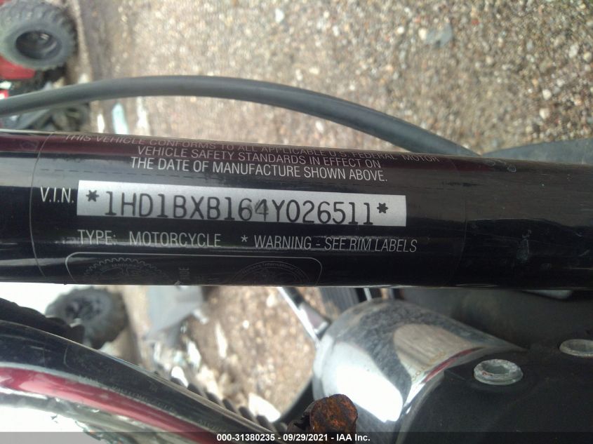2004 HARLEY-DAVIDSON FLSTFI 1HD1BXB164Y026511