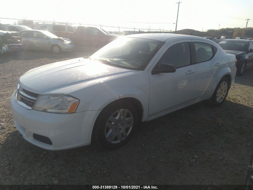 2013 DODGE AVENGER SE 1C3CDZAB0DN591580