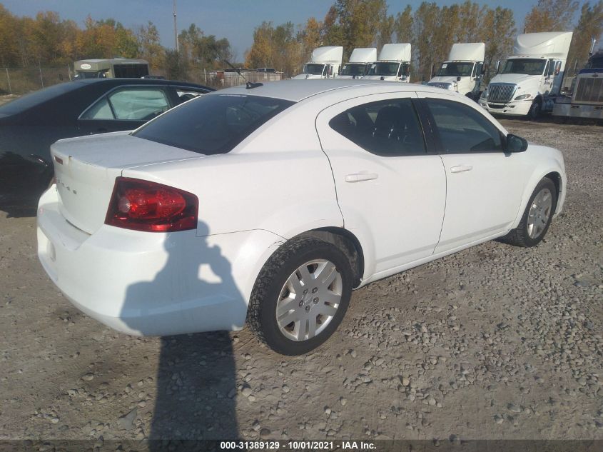 2013 DODGE AVENGER SE 1C3CDZAB0DN591580