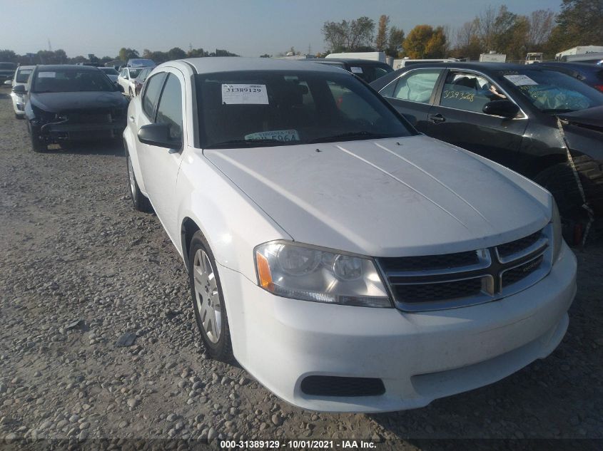 2013 DODGE AVENGER SE 1C3CDZAB0DN591580