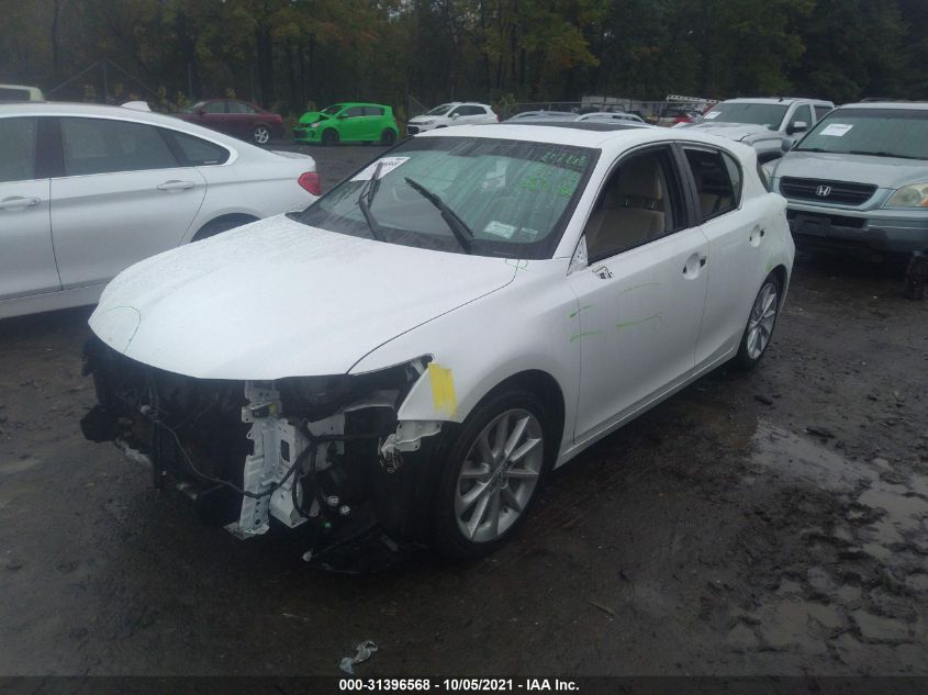 2013 LEXUS CT 200H HYBRID JTHKD5BHXD2166189