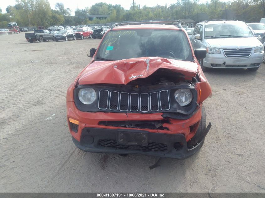 2019 JEEP RENEGADE SPORT ZACNJBAB0KPJ81786