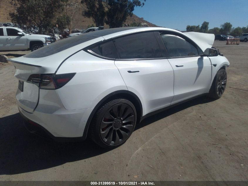 Auction sale of the 2021 TESLA MODEL Y , vin: 5YJYGDEF6MF211682, lot number: 31399519