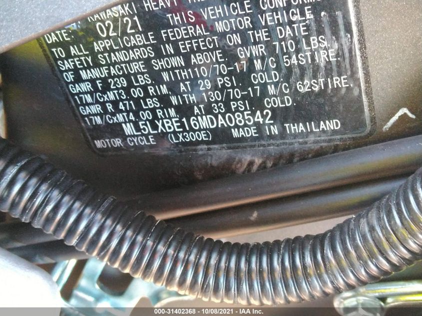 2021 KAWASAKI KLX300 D ML5LXBE16MDA08542