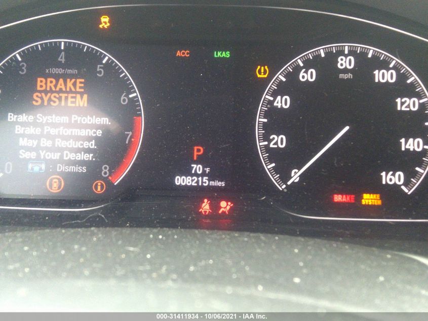2020 HONDA ACCORD SEDAN SPORT 1HGCV1F32LA149595