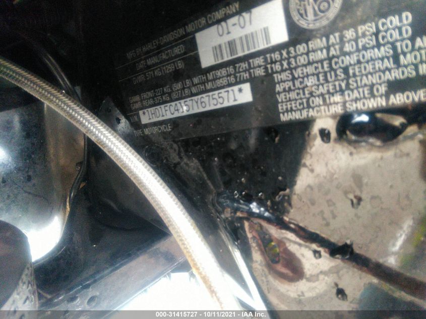2007 HARLEY-DAVIDSON FLHTCUI 1HD1FC4157Y675571
