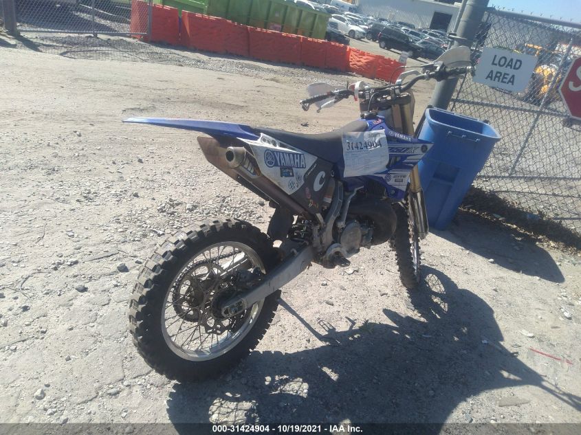 2016 YAMAHA YZ250 X JYACG38C7GA001106