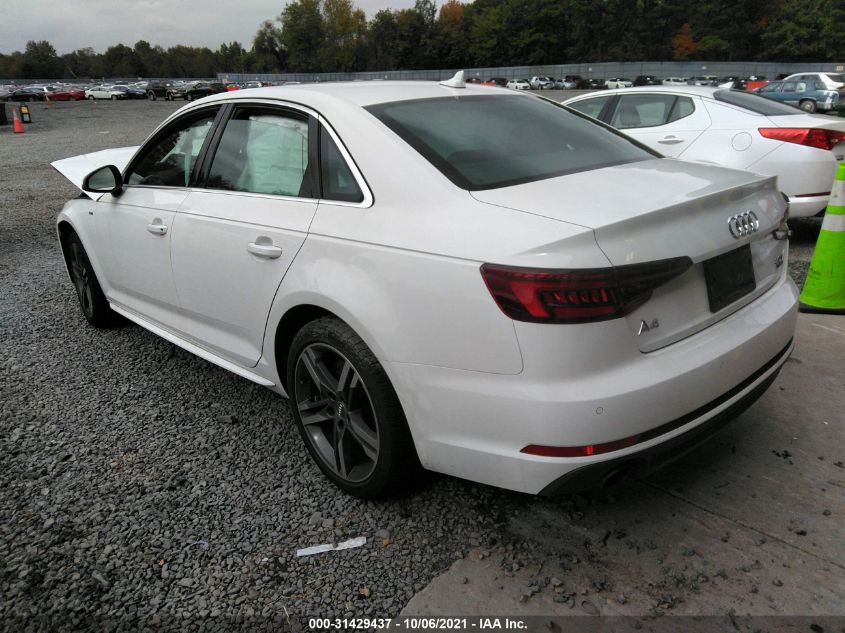 2018 AUDI A4 PREMIUM PLUS WAUENAF4XJA133980