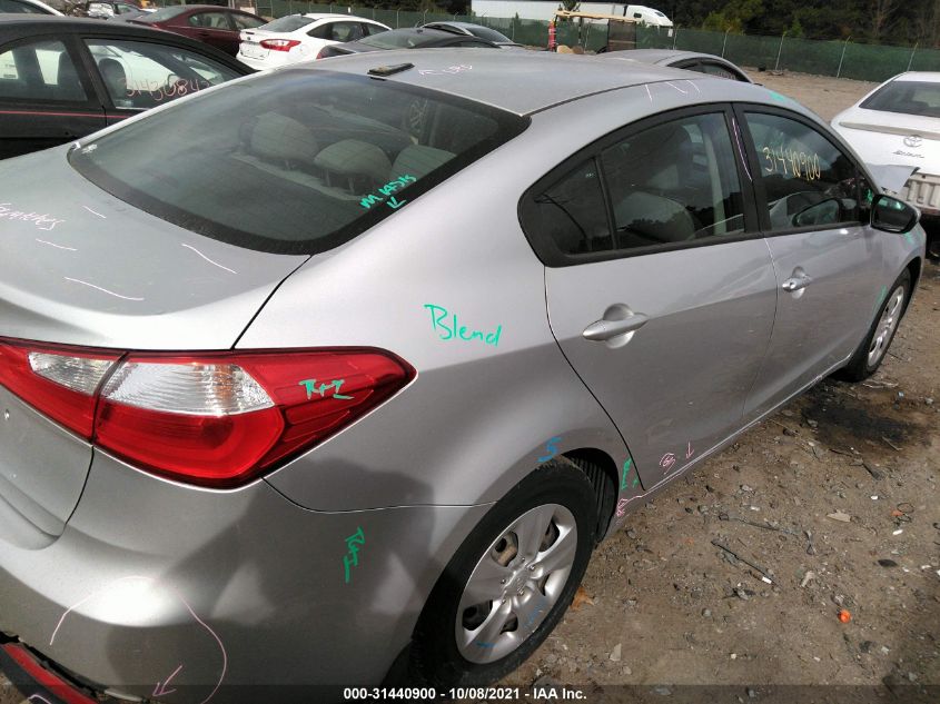 2015 KIA FORTE LX KNAFK4A60F5298850