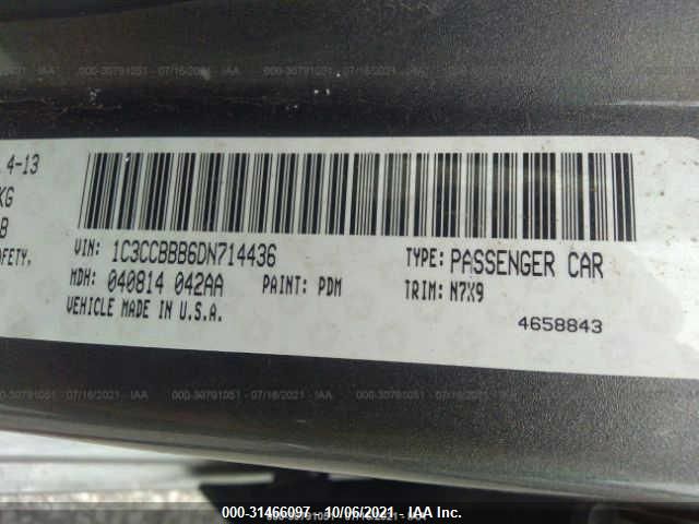 2013 CHRYSLER 200 TOURING 1C3CCBBB6DN714436
