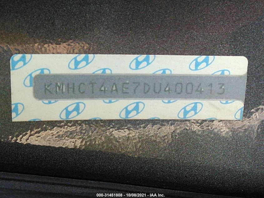 2013 HYUNDAI ACCENT GLS KMHCT4AE7DU400413