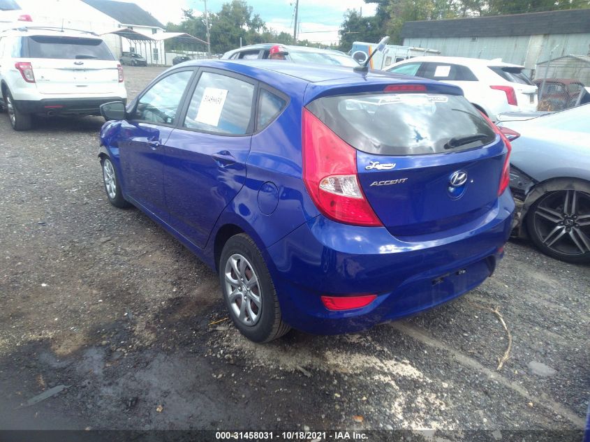 2014 HYUNDAI ACCENT GS KMHCT5AE2EU147413