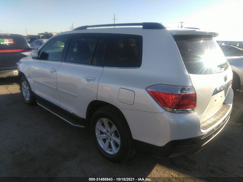 2013 TOYOTA HIGHLANDER 5TDZK3EH7DS139546