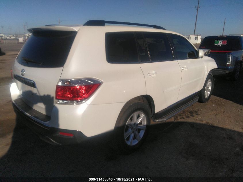 2013 TOYOTA HIGHLANDER 5TDZK3EH7DS139546