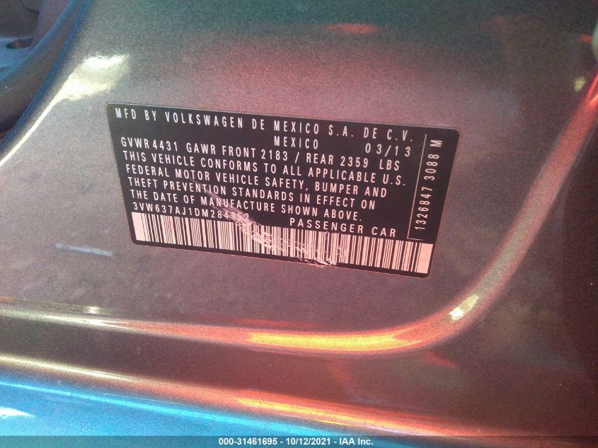 Фото: 3VW637AJ1DM284952 - 9