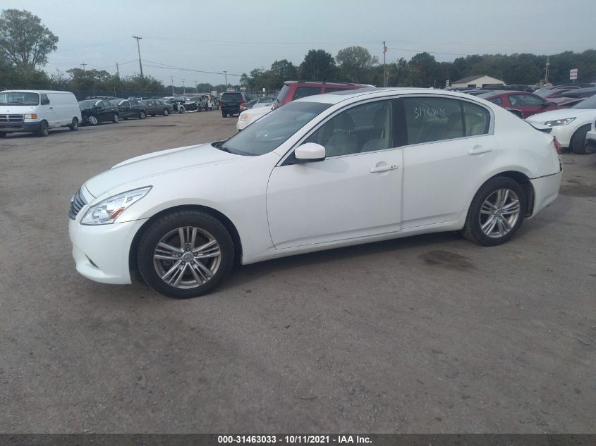 2013 INFINITI G37 SEDAN X JN1CV6AR2DM763489