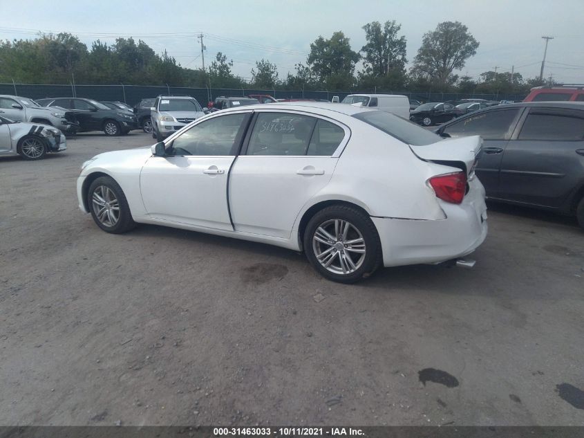 2013 INFINITI G37 SEDAN X JN1CV6AR2DM763489