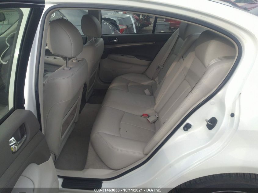 2013 INFINITI G37 SEDAN X JN1CV6AR2DM763489