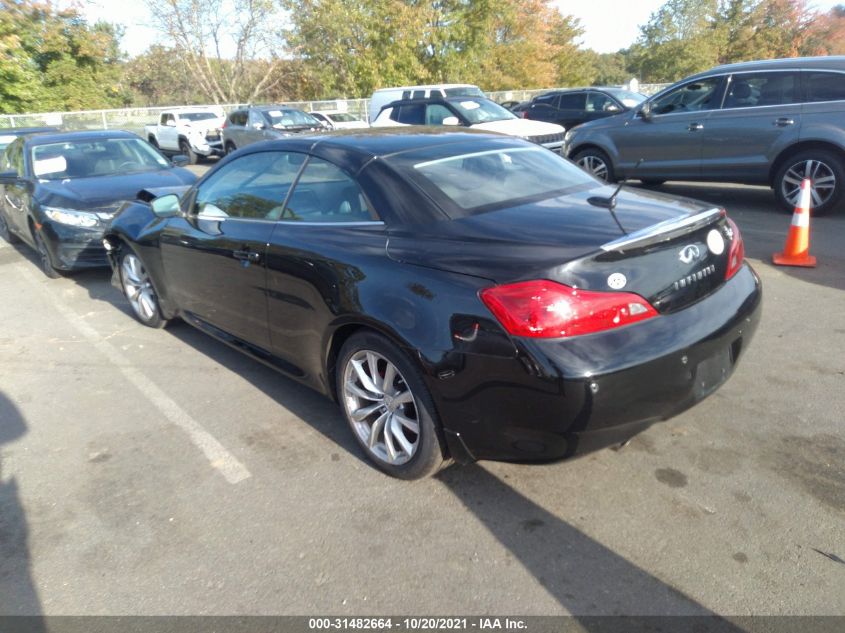 2013 INFINITI G37 CONVERTIBLE BASE JN1CV6FE3DM770571