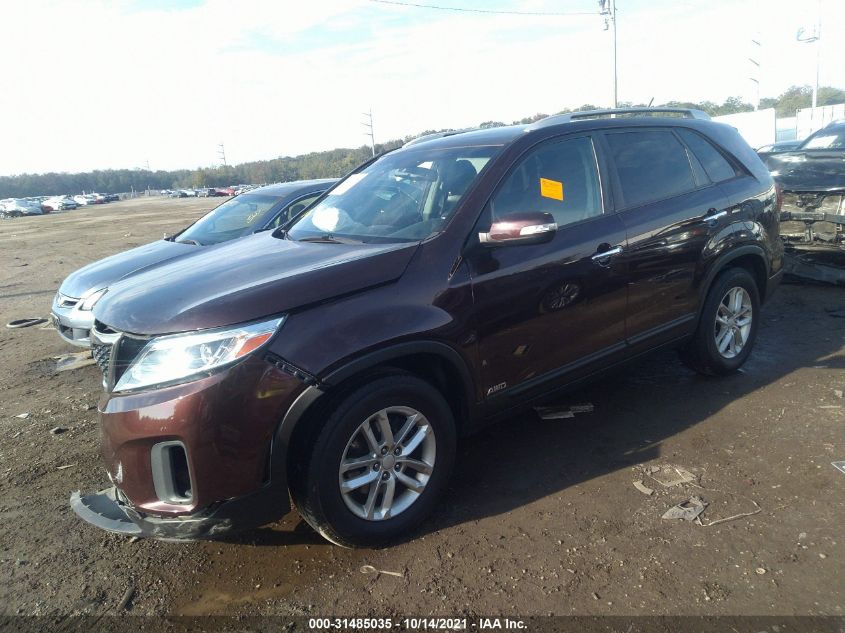2015 KIA SORENTO LX 5XYKTDA62FG575357