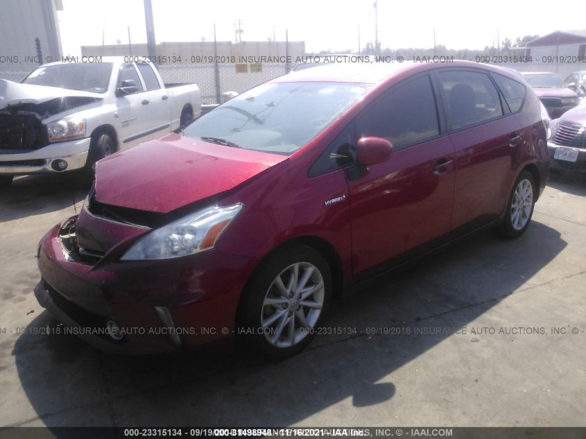 2014 TOYOTA PRIUS V TWO/THREE/FIVE JTDZN3EU7EJ014713
