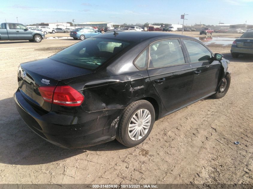 2014 VOLKSWAGEN PASSAT S 1VWAP7A36EC005434