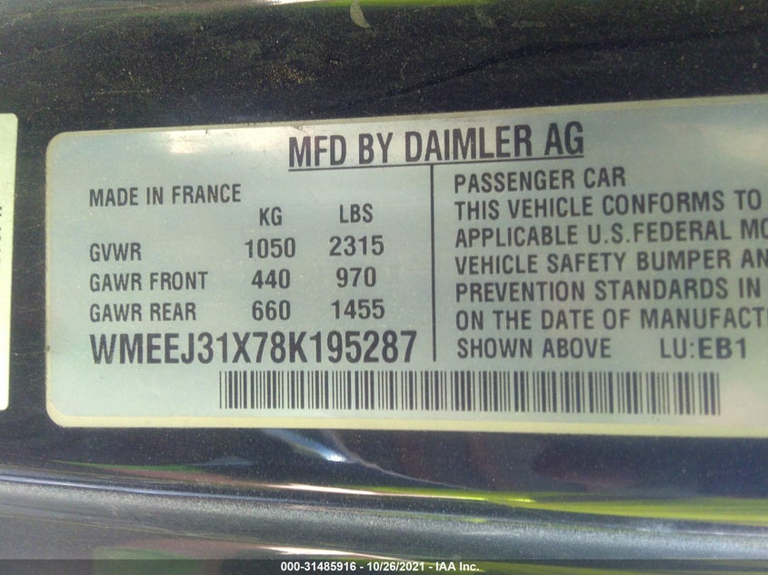 Smart Fortwo 2008