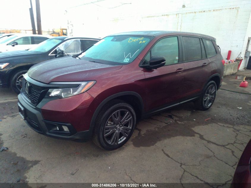 2021 HONDA PASSPORT EX-L 5FNYF8H51MB007949