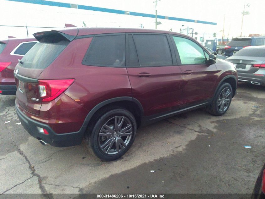 2021 HONDA PASSPORT EX-L 5FNYF8H51MB007949