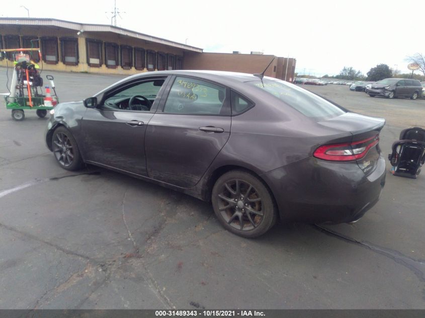 2015 DODGE DART SXT 1C3CDFBB2FD345054