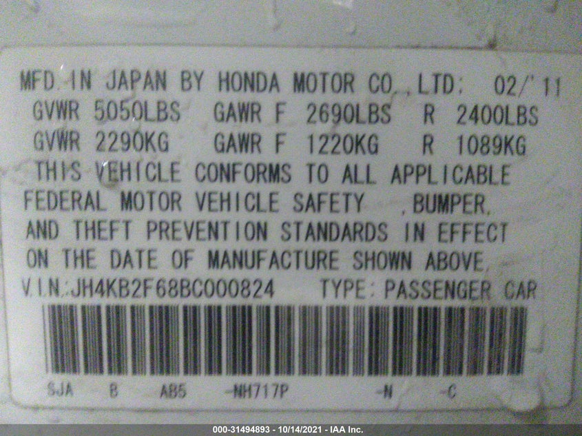 Acura Rl 2011
