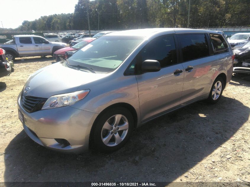 2015 TOYOTA SIENNA L 5TDZK3DC6FS555161