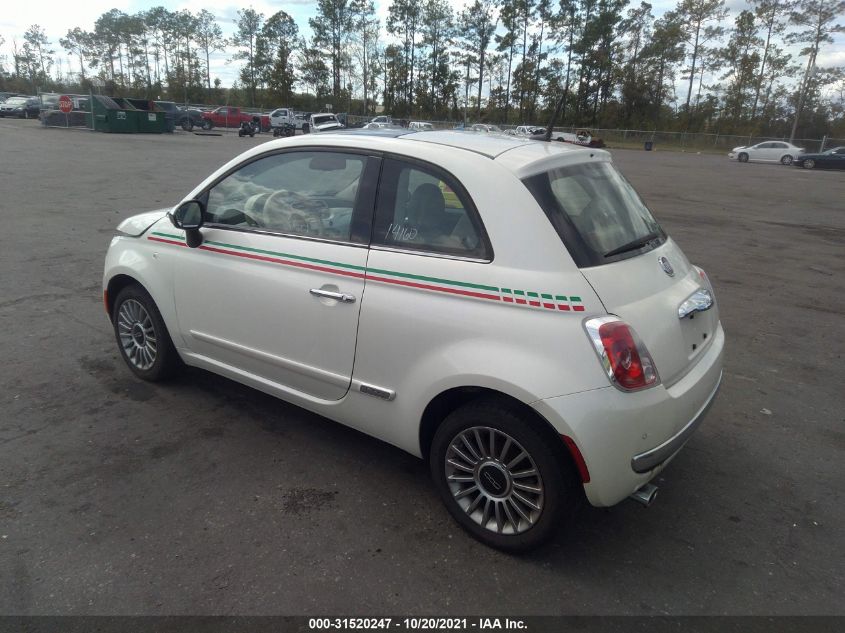 2013 FIAT 500 LOUNGE 3C3CFFCR7DT579834