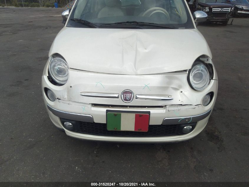 2013 FIAT 500 LOUNGE 3C3CFFCR7DT579834