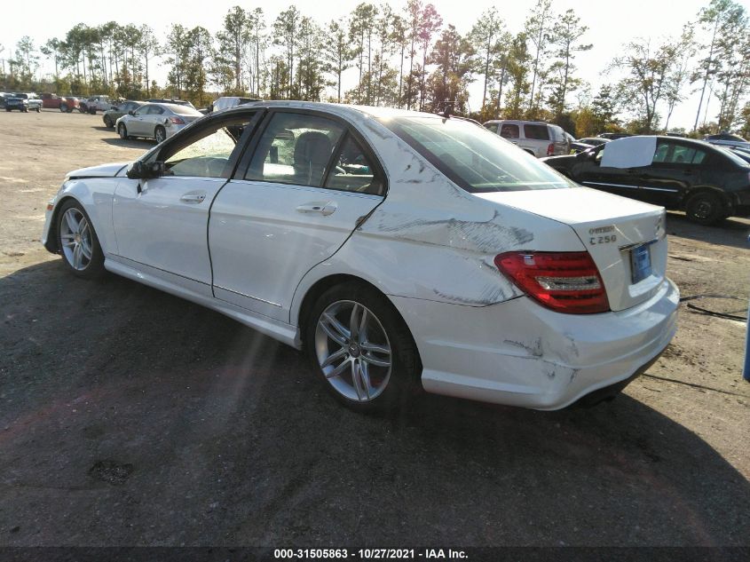 2013 MERCEDES-BENZ C-CLASS C 250 WDDGF4HB2DR263544