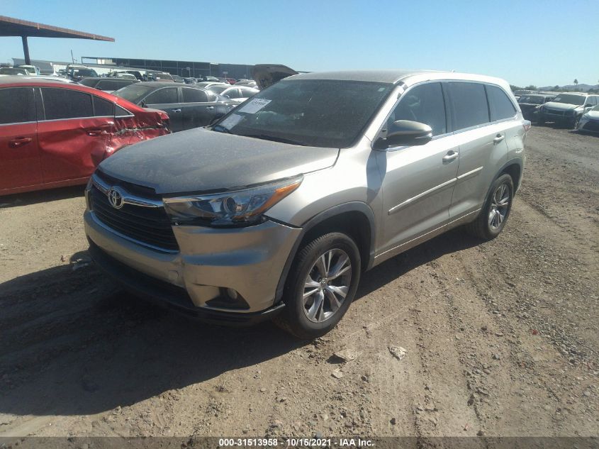 2015 TOYOTA HIGHLANDER LE 5TDZKRFH5FS114407