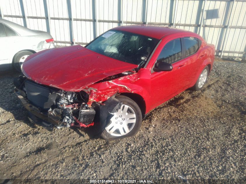 2013 DODGE AVENGER SE 1C3CDZAB7DN619276