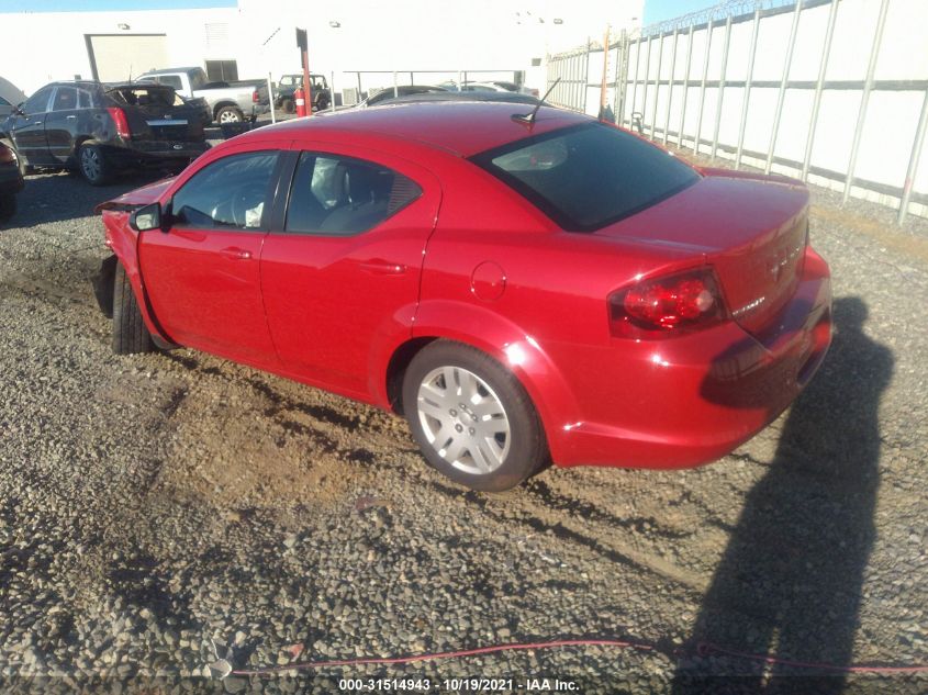 2013 DODGE AVENGER SE 1C3CDZAB7DN619276