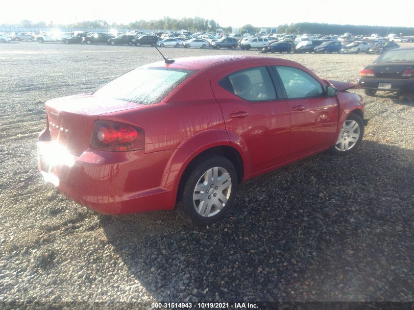 2013 DODGE AVENGER SE 1C3CDZAB7DN619276