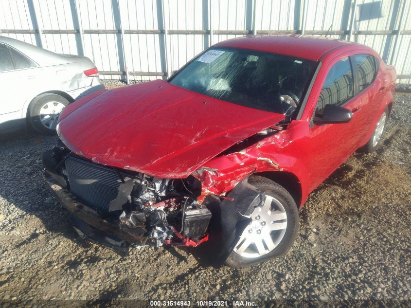 2013 DODGE AVENGER SE 1C3CDZAB7DN619276
