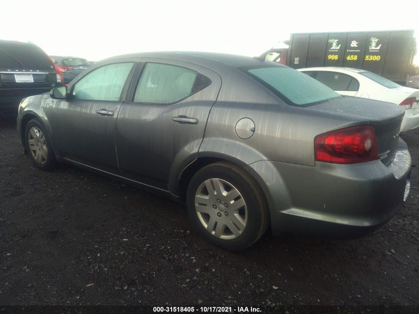 2013 DODGE AVENGER SE 1C3CDZAB4DN617551