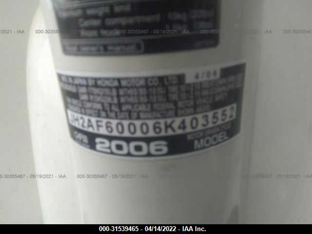 2006 HONDA CHF50 JH2AF60006K403552