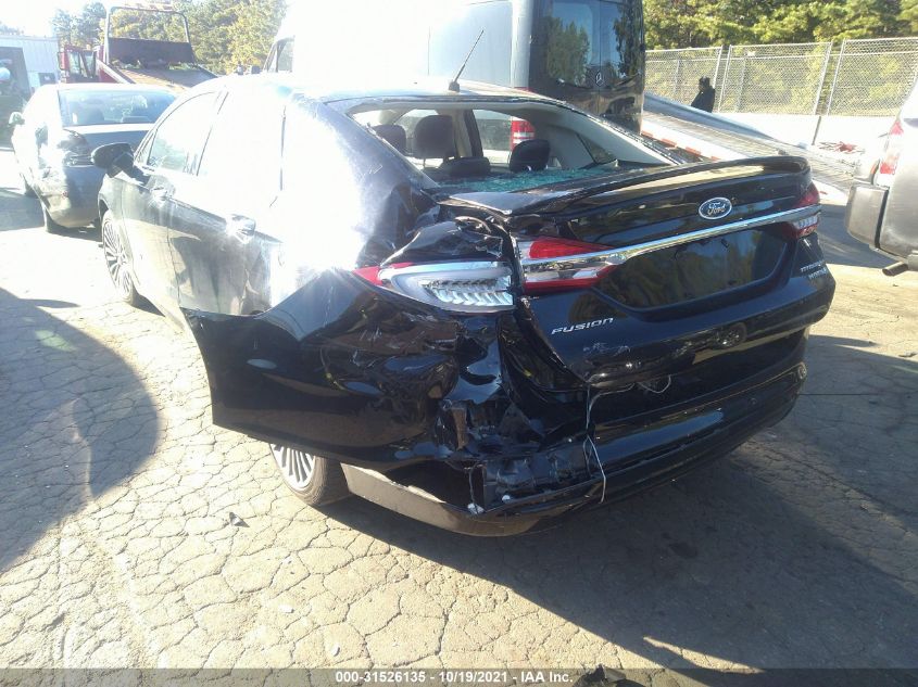 2018 FORD FUSION HYBRID TITANIUM 3FA6P0RU9JR234365