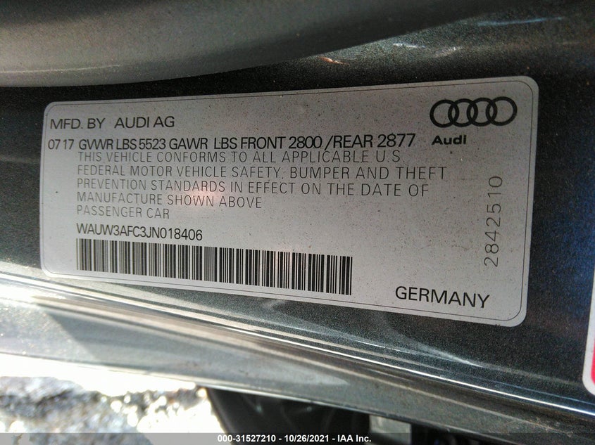 Audi A7 2018
