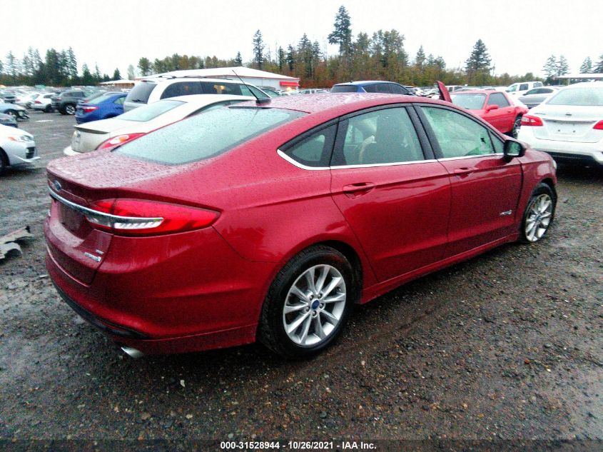 2017 FORD FUSION HYBRID SE 3FA6P0LU9HR383720