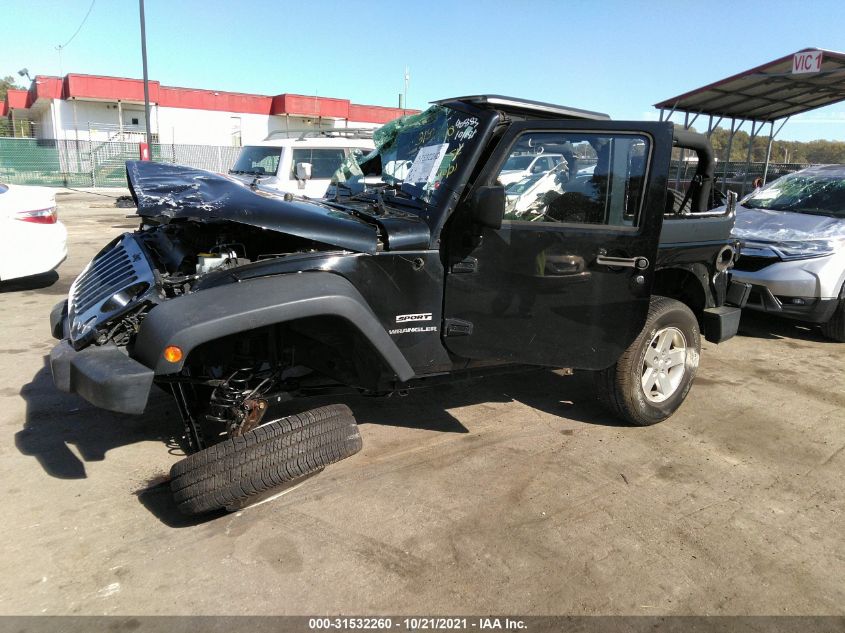 2014 JEEP WRANGLER SPORT 1C4AJWAG9EL314655